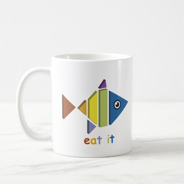Caneca De Café Eat fish (Esquerda)