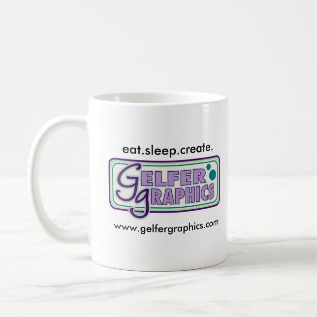 Caneca De Café eat.sleep.create.mug (Esquerda)