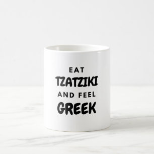 Caneca De Café Eat Tzatziki e Sinta-se Grego Roupa Wall Art