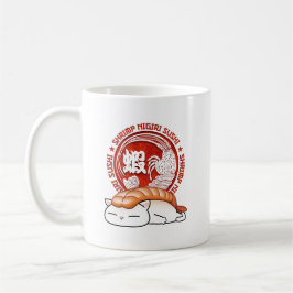 Caneca De Café Ebi Shrimp Sushi Cat