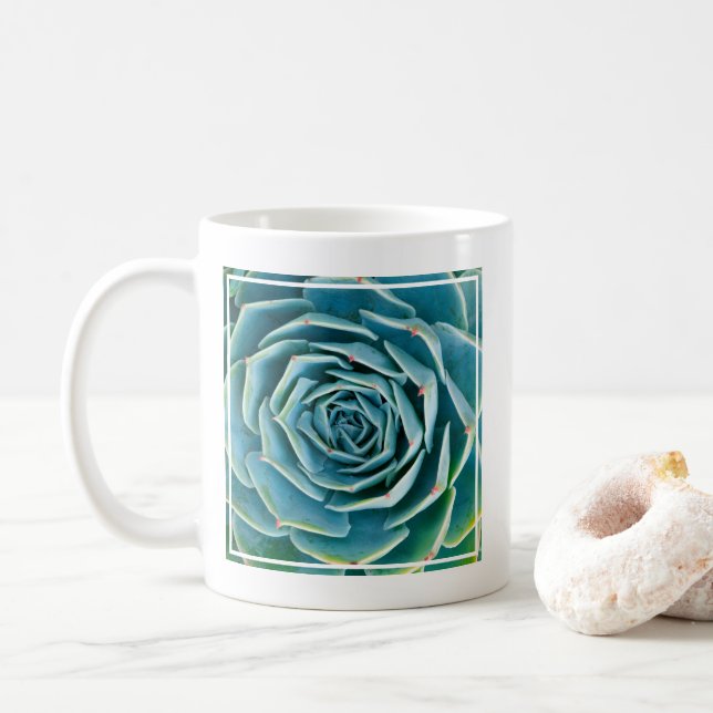 Caneca De Café Echeveria Roseta, Jardim Secreto de Marrakech (Com Donut)