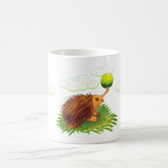 Caneca De Café echidna bonito dos desenhos animados (Centro)