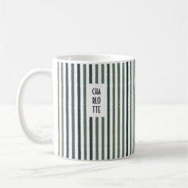 Caneca De Café Echo Trails Nome Personalizado Mug - Matcha Greens