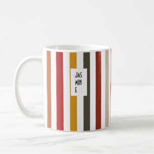 Caneca De Café Echo Trails Nome Personalizado Mug - Matizes Terre