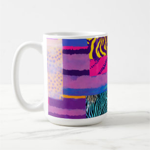Caneca De Café Eclectic Animal Prints Classic Mug - 15 oz