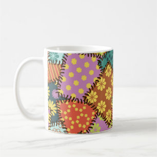 Caneca De Café Eclectic Patchwork (Correção Eclética): Diversa Co