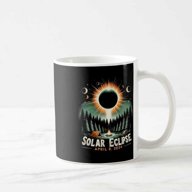 Caneca De Café Eclipse Solar 04.08.2024 Eclipse Solar Americano (Direita)