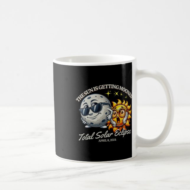 Caneca De Café Eclipse Solar Abril De 2024 Sun Está Sendo Moonado (Direita)