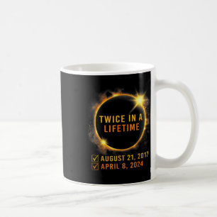 Caneca De Café Eclipse Solar Camisa Duas Vezes Na Vida 2024 Solar