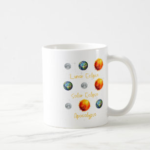 Caneca De Café Eclipse Solar Do Eclipse Lunar E Apocalypse Engraç