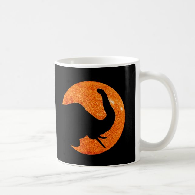 Caneca De Café Eclipse Solar do Perfil do Elefante (Direita)