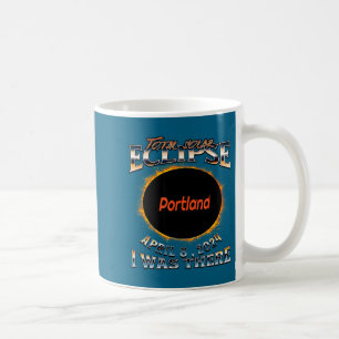 Caneca De Café Eclipse Solar Engraçado Portland Indiana Lá