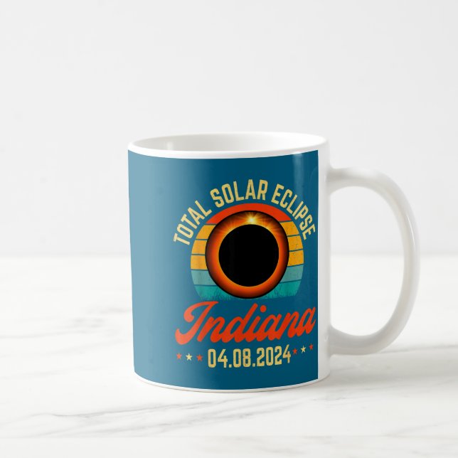 Caneca De Café Eclipse Solar Indiana Total Solar Design (Direita)