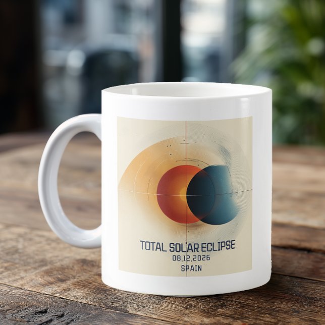 Caneca De Café Eclipse Solar Lua Sol Caprichoso (Custom Eclipse Coffee Mug)