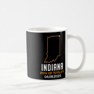 Caneca De Café Eclipse Solar Total 2024 Indiana 8 de Abril Améric