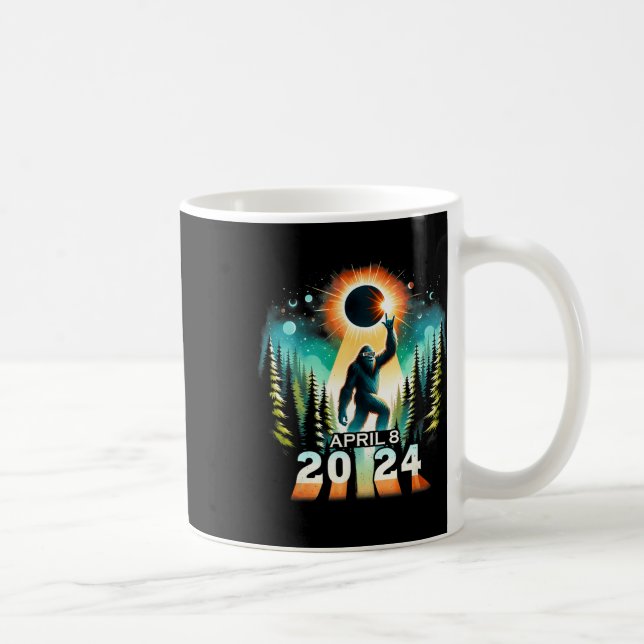 Caneca De Café Eclipse Solar Total Abril 8 Eclipse Solar 2024 Tot (Direita)