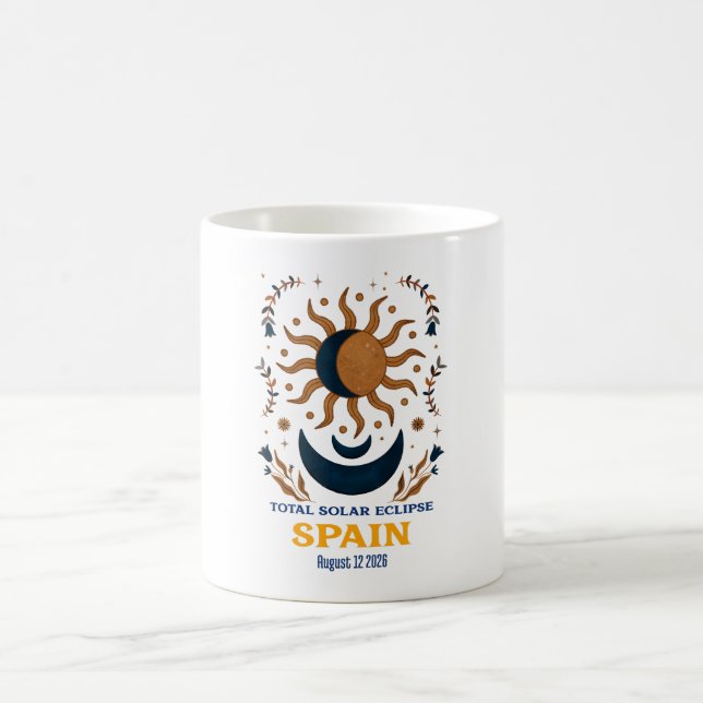 Caneca De Café Eclipse Solar Total Espanha Agosto 2026 (Centro)