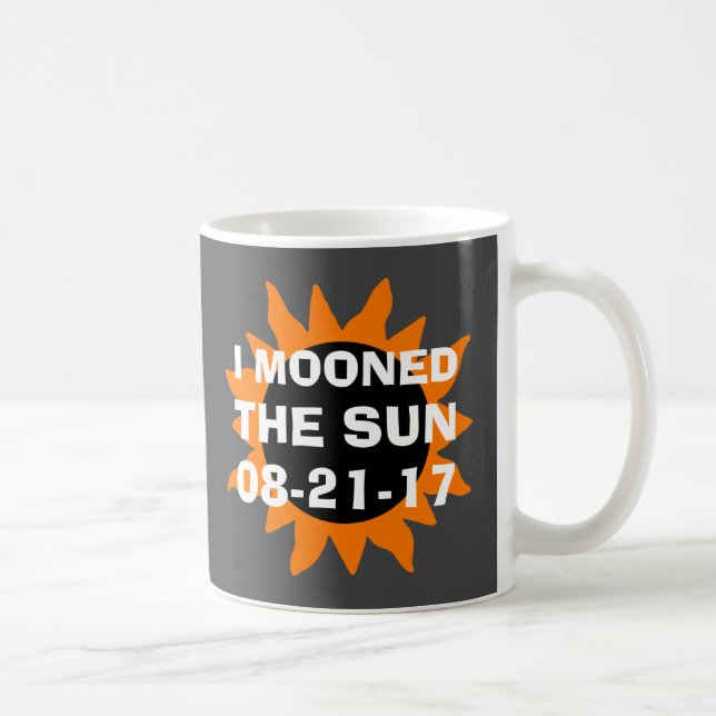 Caneca De Café Eclipse solar total eu Mooned o Sun engraçado (Direita)