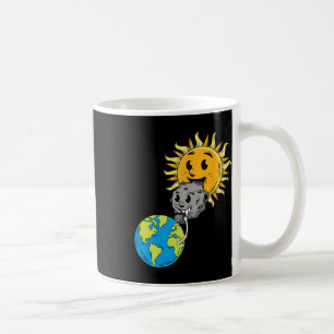 Caneca De Café Eclipse Solar Total Terra Lua Sol Photobomb Lover