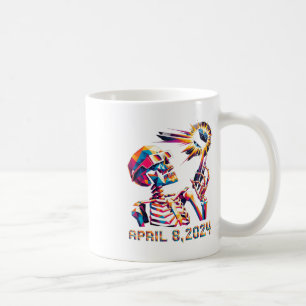 Caneca De Café Eclipse Total de Poli Baixa 8 de abril de 2024 Esq