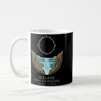 Caneca De Café Eclipse Total do Sol na Islândia 2026 Evento Celes