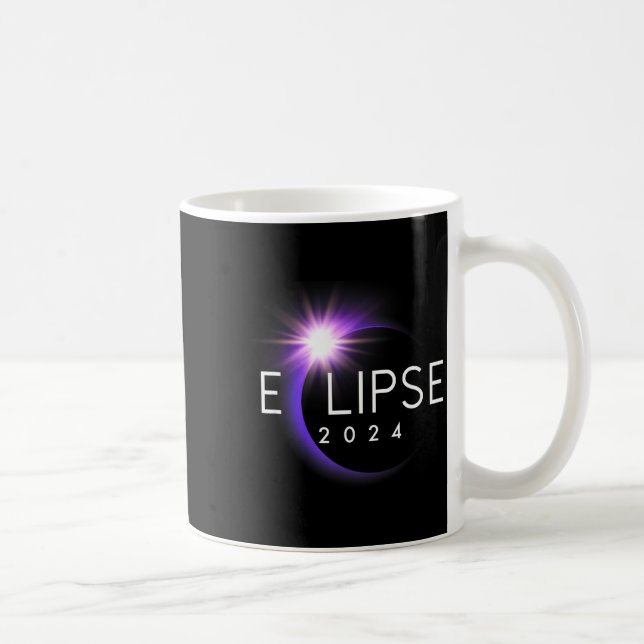 Caneca De Café Eclipse Total na América 04 08 24 Eclipse Total do (Direita)
