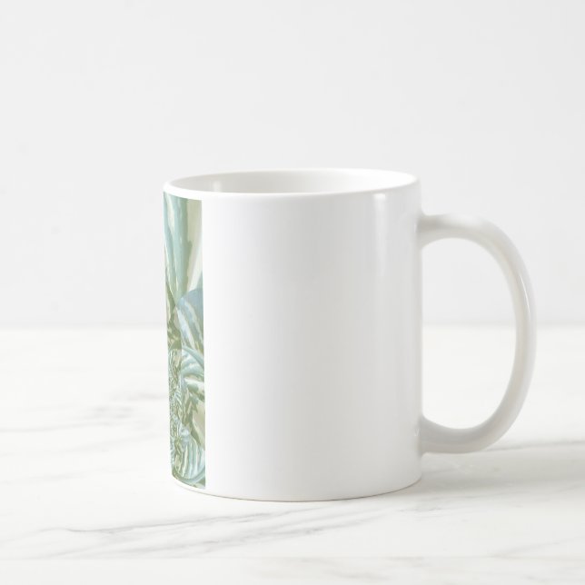 Caneca De Café Eco Verde Camo Caleidoscópio Impressão (Direita)