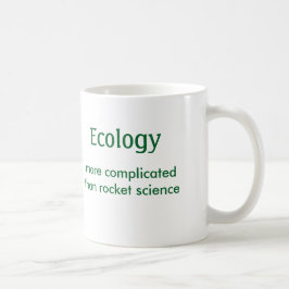 Caneca De Café Ecologia, mais complicada do que a astronáutica -