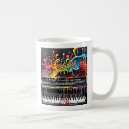 Caneca De Café Ecos Distantes Da Arte Do Cobrir De Marfim