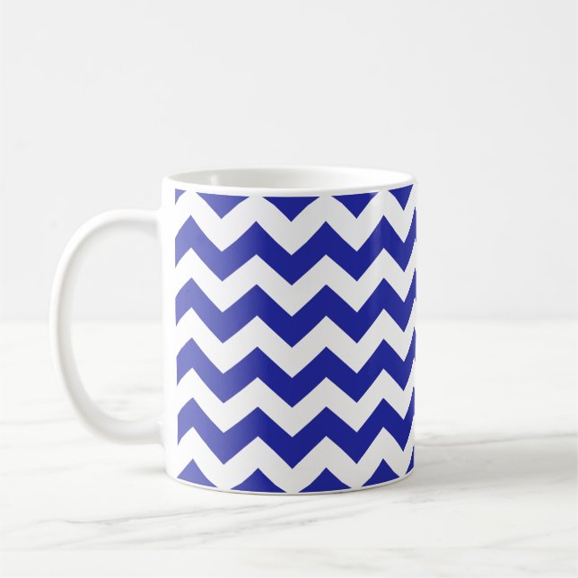 Caneca De Café Écron Azul Egípcio em Branco (Esquerda)