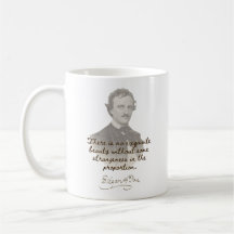 Edgar Allan Poe Cita Mug - Beleza Excelente
