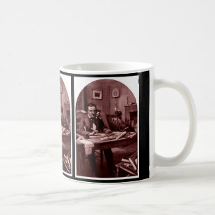 Caneca De Café Edgar Allan Poe, ilustração restaurou o copo 4