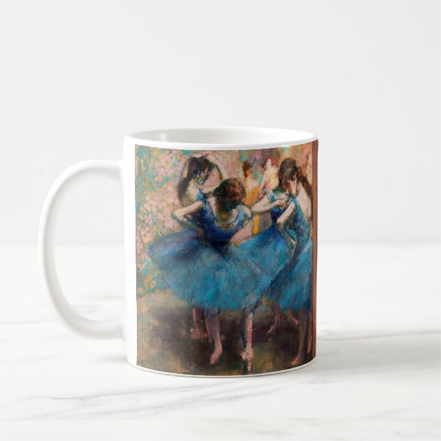 Caneca De Café Edgar Degas - Dançarinas em azul (Esquerda)