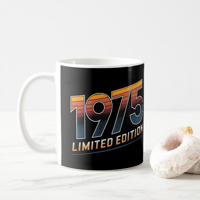 Caneca De Café Edição limitada, ano de nascimento 1975 (Com Donut)
