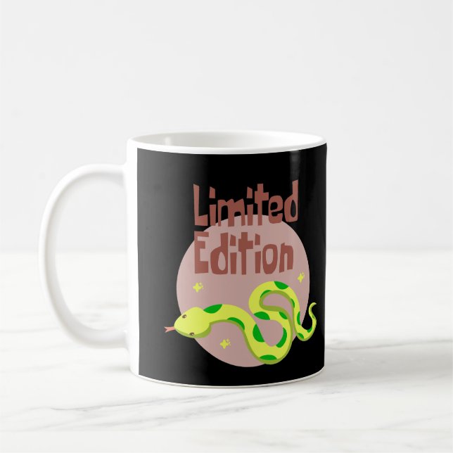 Caneca De Café Edição limitada cobra amarelo Kawaii e verde (Esquerda)