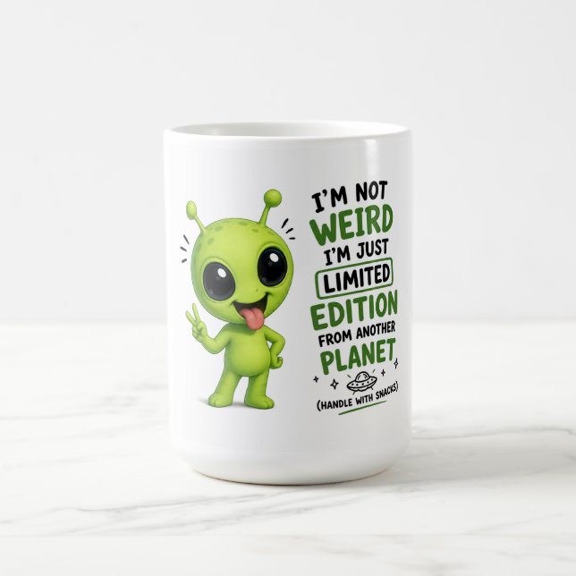 Caneca De Café Edição Limitada de Design Alien (Centro)