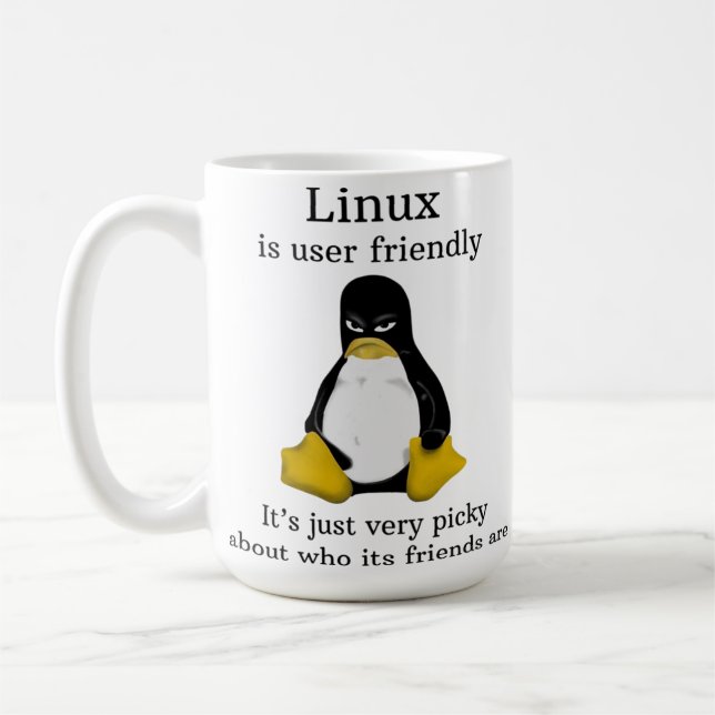 Caneca De Café Edição Limitada Linux (Esquerda)