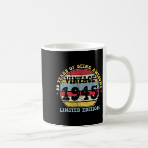 Caneca De Café Edição Limitada Vintage 1945 de 80 anos de idade 8