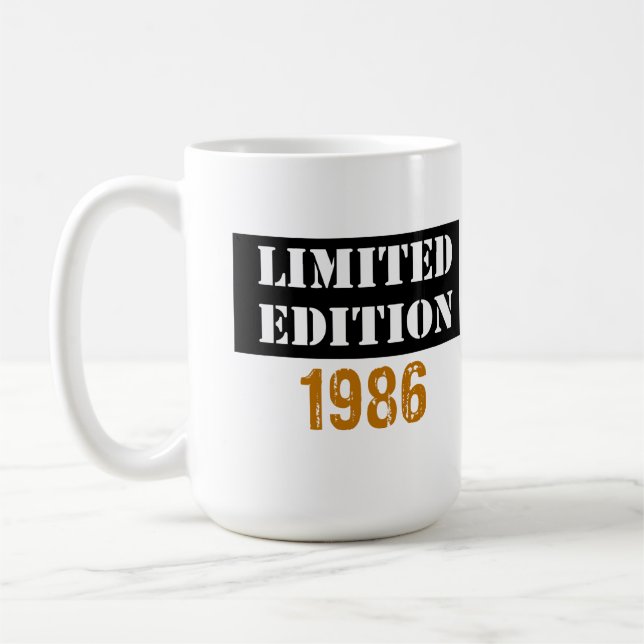 Caneca De Café Edição limitada vintage 1986 (Esquerda)