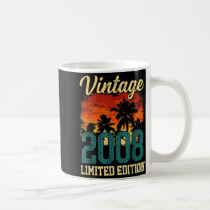 Caneca De Café Edição Limitada Vintage 2008 18º Aniversário 18 An