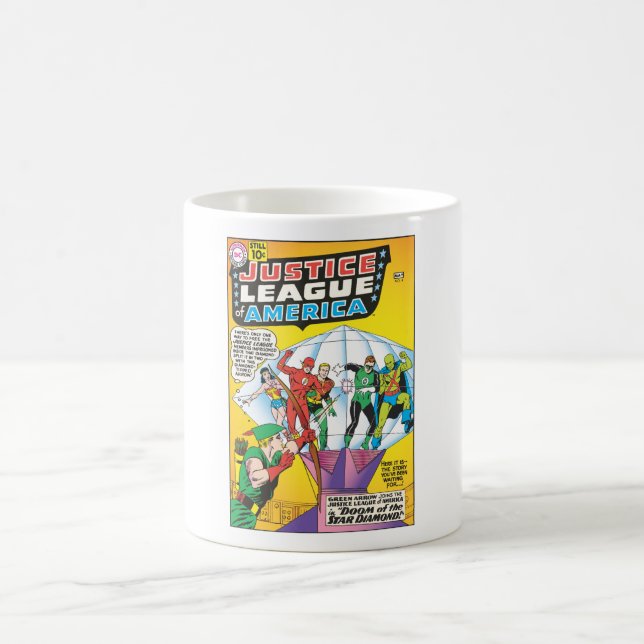 Caneca De Café Edição nº 4 da Liga da Justiça da América - maio (Centro)