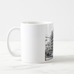 Caneca De Café Edifício de estilo manga   Arquitetura japonesa