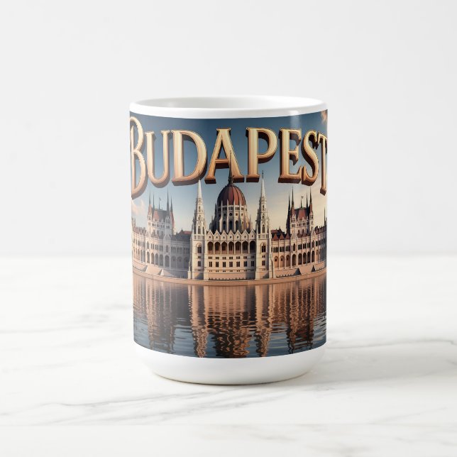 Caneca De Café Edifício do Parlamento Húngaro em Budapeste (Centro)