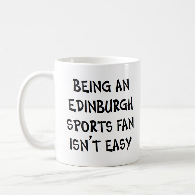 Caneca De Café edinburgh sports fan, being (Esquerda)