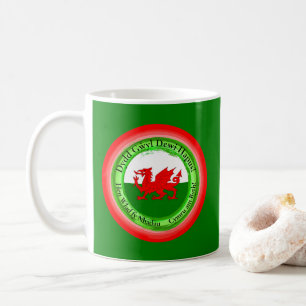 Caneca De Café Edit Matching Welsh Dragon Rua Dia de David