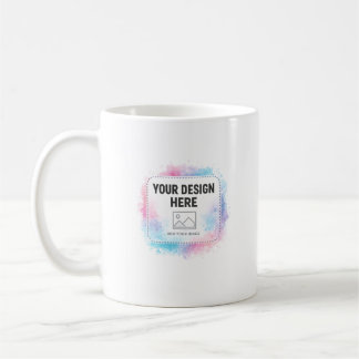 Caneca De Café Editable Watercolor Design Template – Your Design