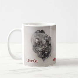 Caneca De Café Editor Cat diz por RoseWrite Mug