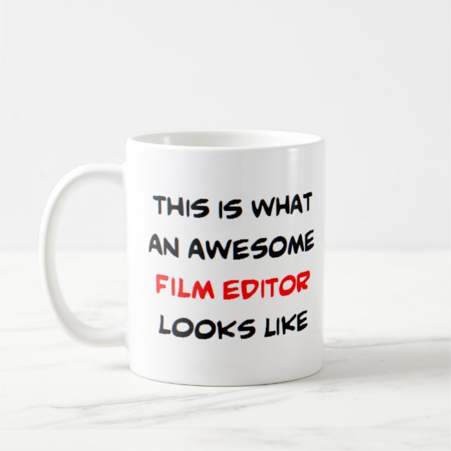 Caneca De Café editor de cinema, incrível (Esquerda)