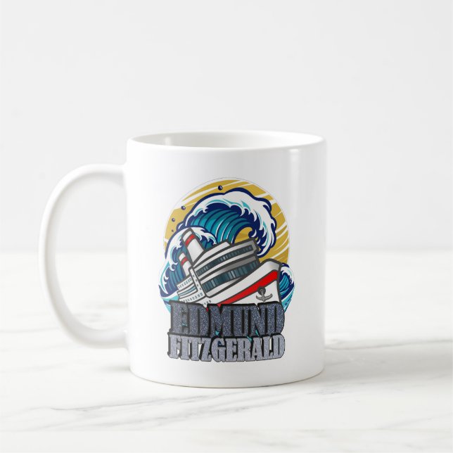 Caneca De Café Edmund Fitzgerald | Tributo ao Navio Lendário (Esquerda)