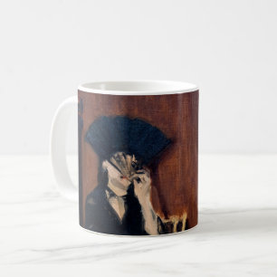 Caneca De Café Edouard Manet - Berthe Morisot com um Leque